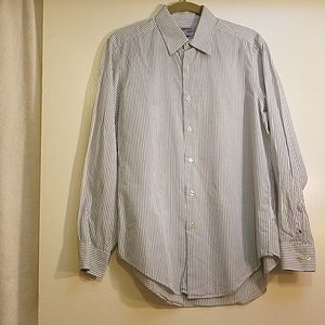 Final DKNY Blue Striped Dress Shirt 15 1/2-32/33